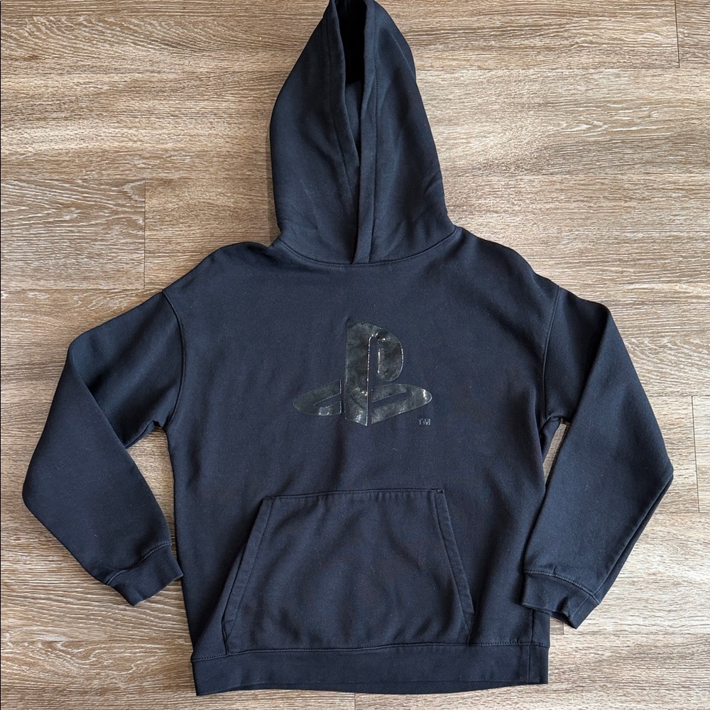 H&M Black Hoodie with Logo